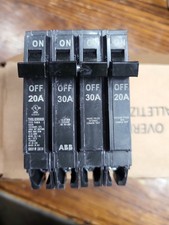ABB THQLQ203020A 20/30/20 Amp Quad 120/240V Circuit Breaker  - FREE SHIPPING 