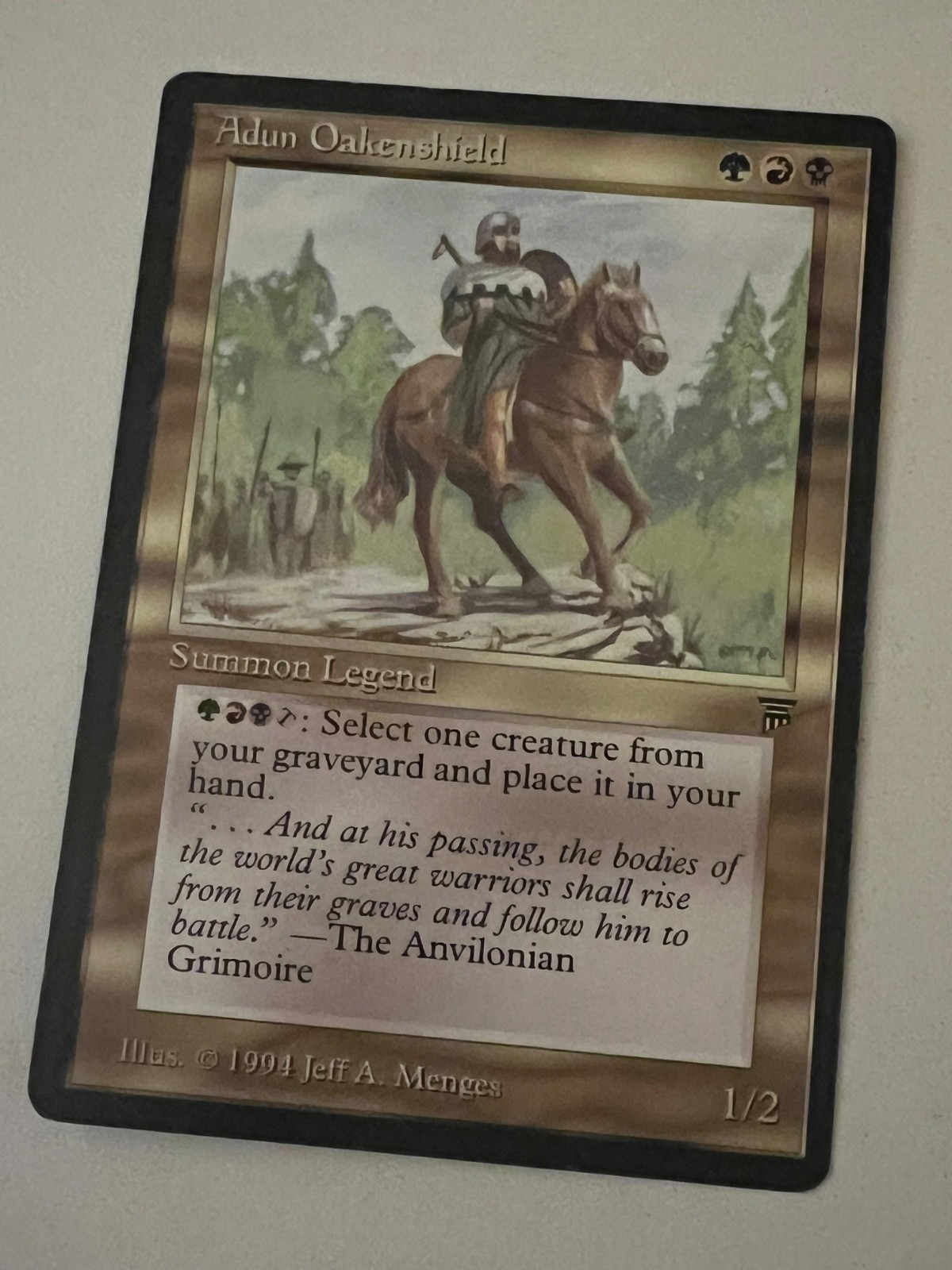 Magic the Gathering MTG Legends Adun Oakenshield LP+ (Beta Bob)