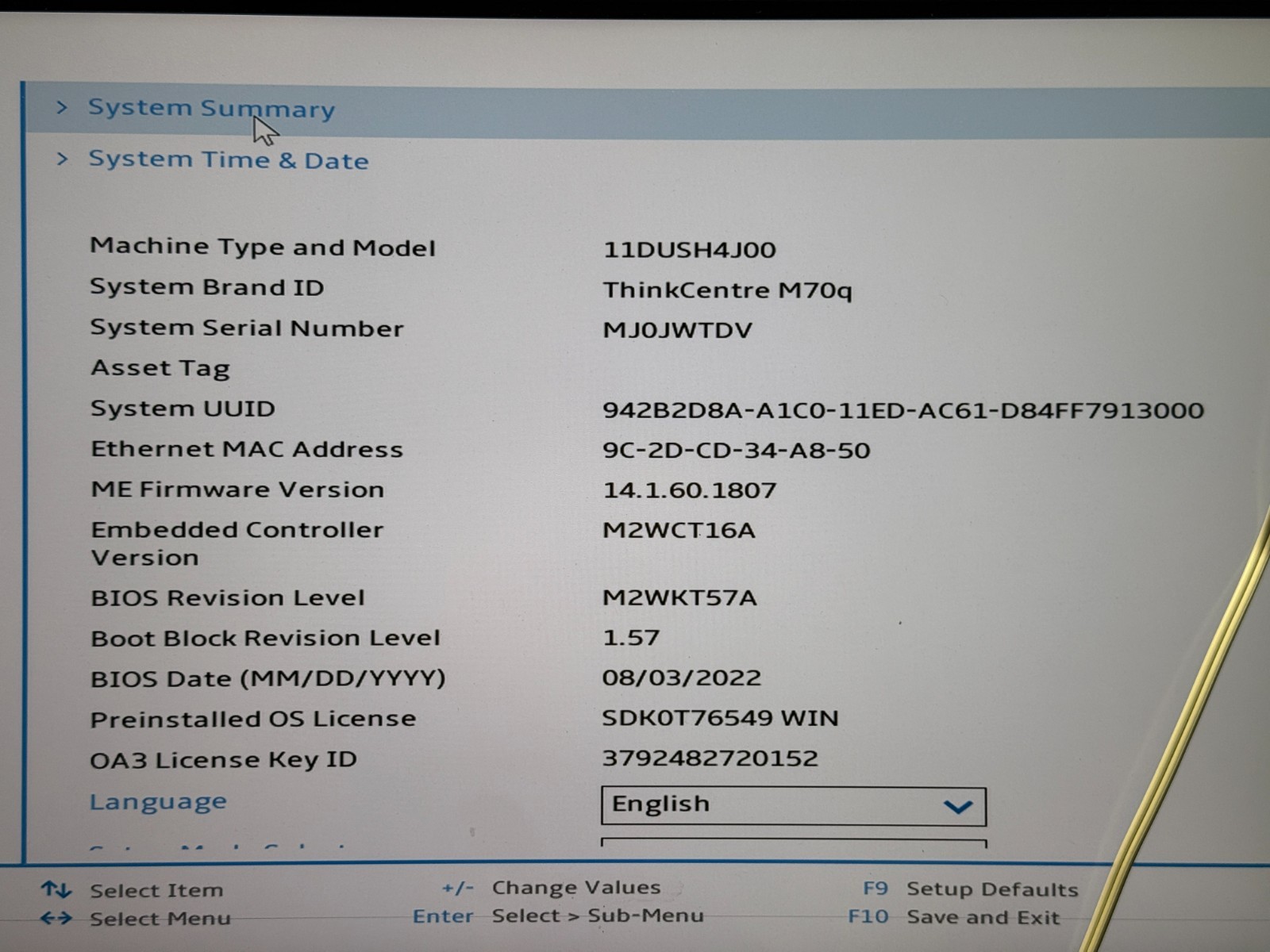 THINKCENTRE M70Q GEN 2 TINY I3-10100T Intel I3-10100T 3.0GHz 16GB RAM 500GB SSD