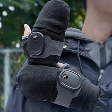 Rechargeable Heated Gloves With Touchscreen Magnetic Flip Cover 3 Heat Settings