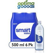 Smartwater Vapor Distilled Premium Water 16.9 fl oz Bottles (Pack of 6)