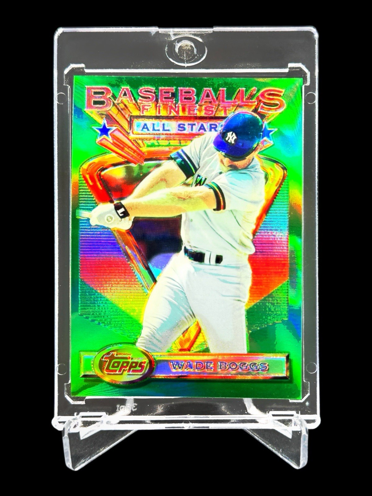 1993 Topps Finest WADE BOGGS REFRACTOR ALL-STARS HOLO 1ST CHROME #90🔥RARE SSP🔥
