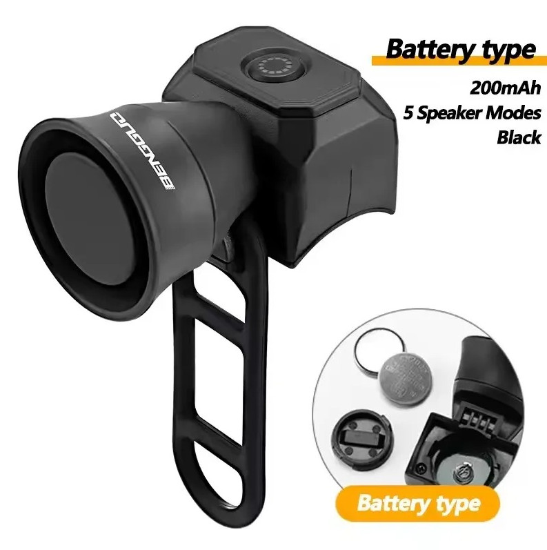 1 Pc Bicycle Horn Usb Rechargeable Electronic Bike Bell Waterproof Mini