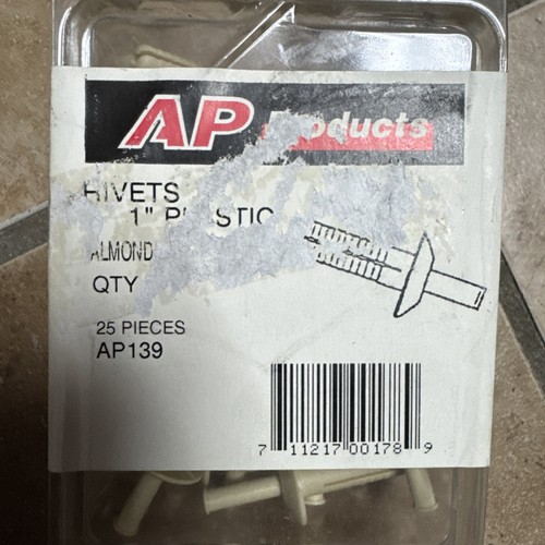 AP Products 013-139 Plastic 1" Rivets - Almond, Pack of 25 - Picture 3 of 3
