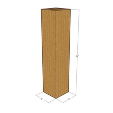 100 8x8x36 Kraft Brown Corrugated Shipping Boxes 32 ECT Single-Wall New