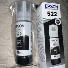 Genuine Epson 522 Black Ink Bottles for ET-2720 ET-2800 ET-2803 ET-4700 ET-4800
