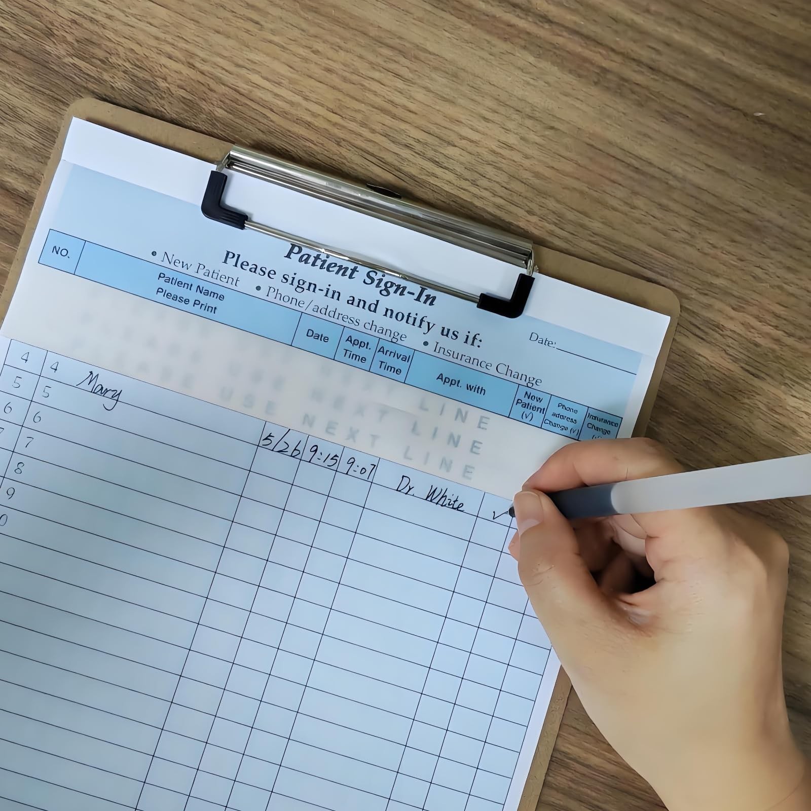 как выглядит Patient Sign in Sheets, HIPAA Compliant, 125-Pack, Carbonless 3-Part Medical ... фото