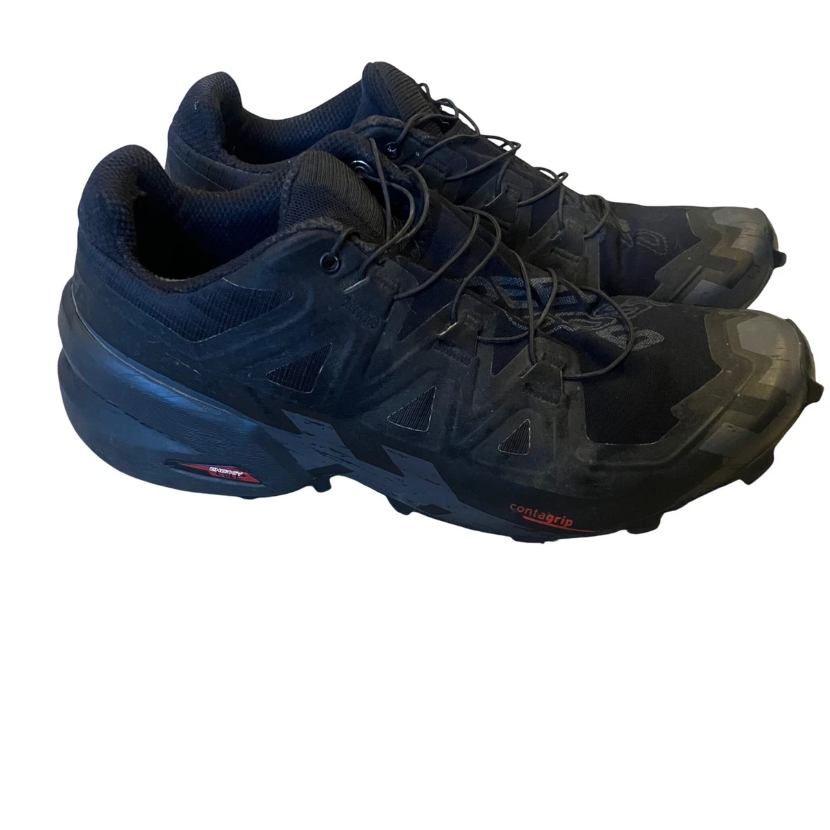 Salomon Speedcross 6 Sneakers Mens 12 Womens 13 Black/Surf The Web Shoes 472023‎ Amazon.com | Salomon Womens Speedcross 6 GTX Black/Black  main image 3