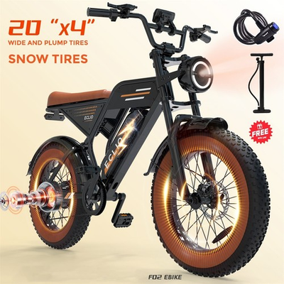#ad #ad ECLIO 20quot; Electric Bike Peak 1200W 28MPH 48V 13Ah Fat Tire Electric Dirt Bike $399.00