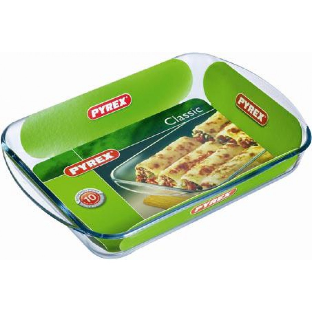 Plat à lasagnes Pyrex 40x27cm anti-rayures pour une cuisson saine au four