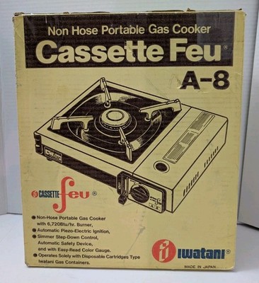 IWATANI Cassette Feu Portable Butane Gas Burner Camping Stove A-8