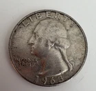 1963-D Washington Quarter 25C 90% Silver Business Strike KM#164