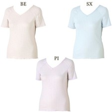 Wacoal RakuRaku Partner Cool Cotton Inner Top, Short Sleeve M/L DHL255