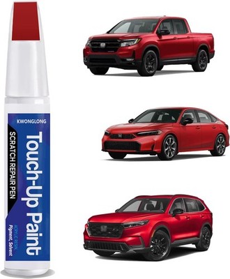 Touchup Paint, 2-in-1 Scratch Repair Pen Exact Color R-513M (Rallye Red)