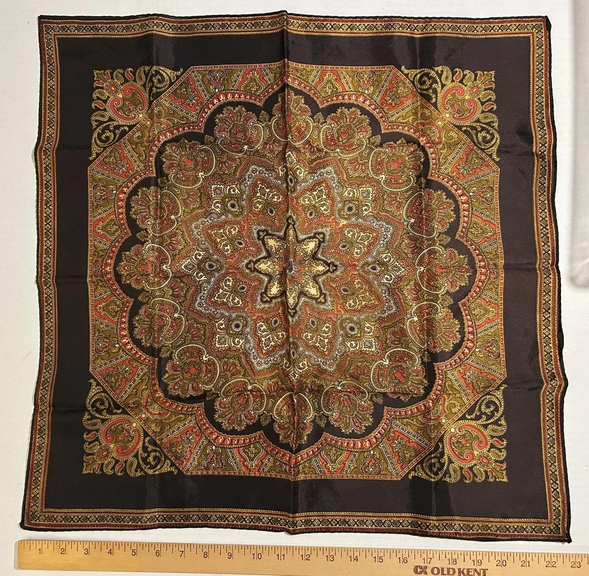 小物 60S VINTAGE BLACK COOKIE PATTERN BANDANA Amazon.com: HankieWorld Single Pack Bandanas 60s Premium Cotton