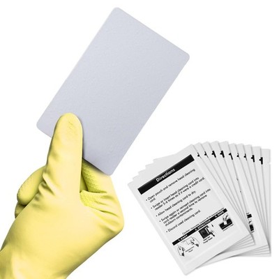 CR80 Card Reader Cleaning Cards,Terminal Cleaning Cleaner, 10PCS