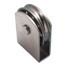 STAINLESS SURFACE MOUNT BLOCK, 2" TYPE "U", 304/316 SS
