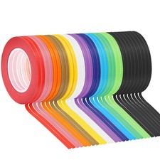 30 Rolls 1/8 Whiteboard Tape,3mm Thin Draping Tape Dry Erase Board Tapes Pins...