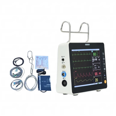 8'' Patient Monitor Multi-Parameter Vital Signs Machine ECG NIBP SPO2 Hospital