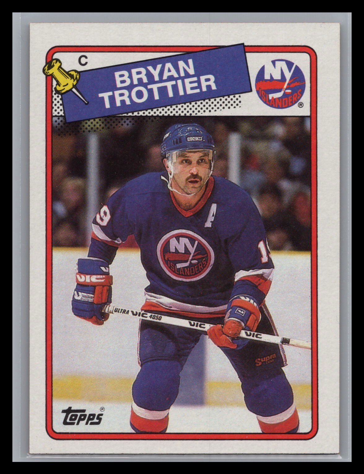 1988-89 Topps Hockey #97 Bryan Trottier Base Set Card New York Islanders