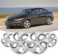 15in Hubcaps Set Of 4 For 2013-2015 Honda Civic Lx Sedan 44733-tr3-a00 Wolfstorm 15in Hubcaps Set Of 4 For 2013-2015 Honda Civic Lx Sedan 44733-tr3-a00 Wolfstorm