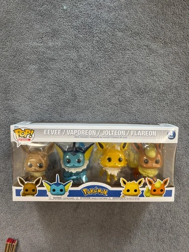 Funko Pop! Pokémon - Eevee / Vaporeon / Jolteon/ Flareon - 4 Pack - NEW