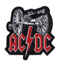 ACDC AC/DC Patch | Cannon For Those About To Rock Hard Blues Rock Band Logo