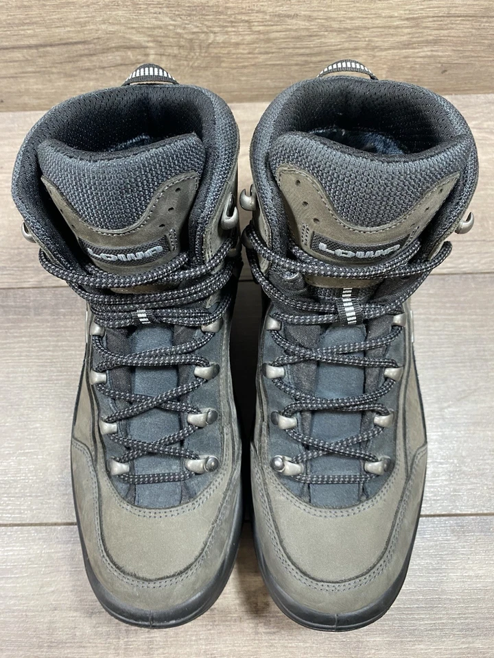 Lowa Renegade GTX Gris Medio Negro Exterior Caminar Senderismo Botas Mujer Talla 7 Foto 4 de 4