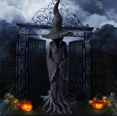 2025 Halloween Decor - 30cm Witch Statue - New