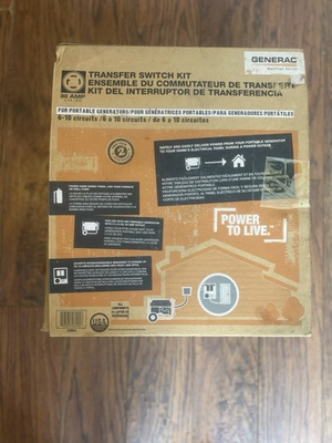 #ad Generac 6294 Manual Transfer Switch Kit 30 Amp for Portable Generators $200.00