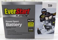 EverStart TX9 Platinum Power Sport Battery AGM Technology ES-TX9