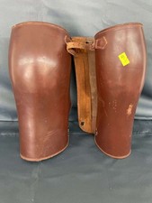 Antique Vintage Pair of Leather Horse Riding Chaps Gaiters War Calvary