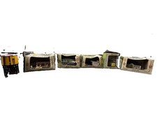 Vintage HO Scale Model Railroad Building Accessory Lot Bachmann Life-Like Set
