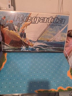Vintage 3M Regatta Bookshelf Board Game Sailing Yacht Race Incomplete As Found