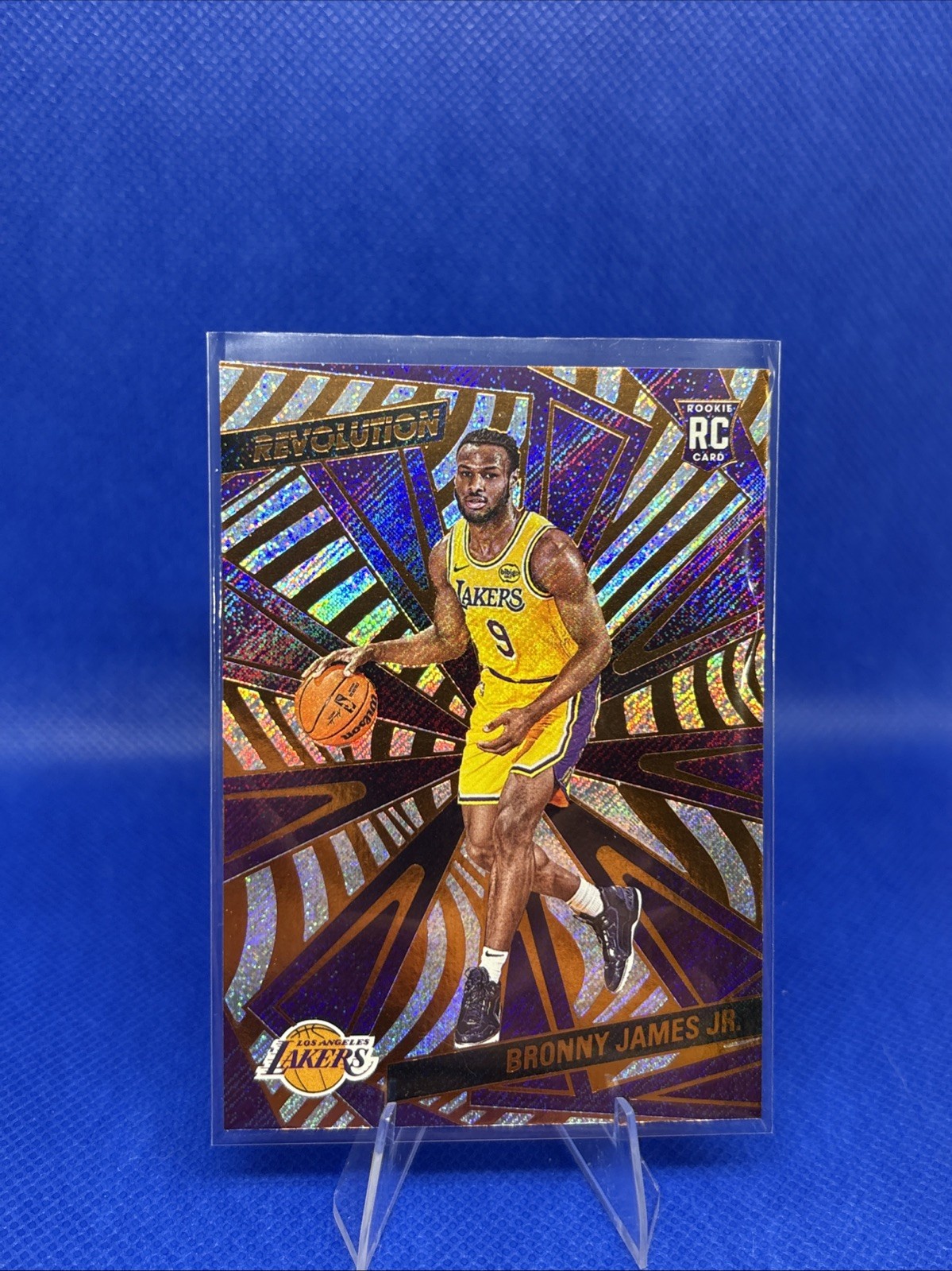 2024-25 Bronny James #118 Fractal (RC) - Panini Revolution - Rookies