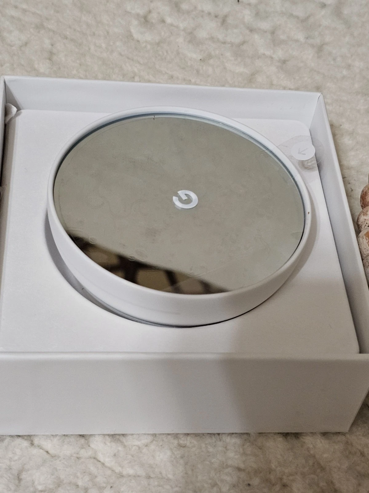 Google Nest Thermostat G4CVZ Smart Thermostat WiFi Snow new open box
