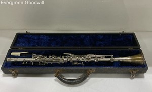 Vintage Metal Clarinet w/ Mouthpiece & Case