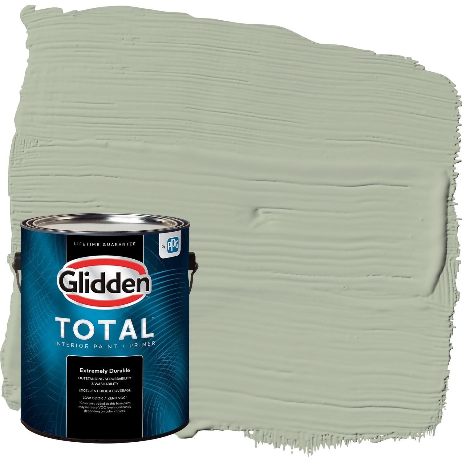 Glidden Total Interior Paint & Primer, Light Sage/Green, Eggshell, Durable
