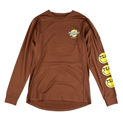 Troy Lee Ruckus Wheelies Chocolate Long Sleeve Ride T-Shirts-Small
