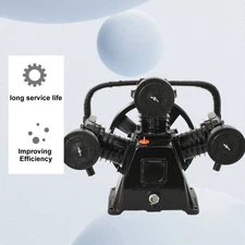 4-HP Single-Stage Inline-Twin Replacement Air Compressor Pump 3 Cylinder Head