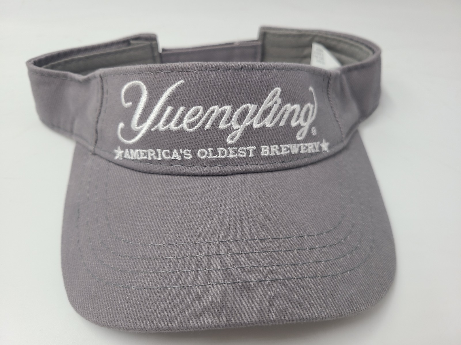 Yuengling Americas Oldest Brewery Sun Golf Visor Adjustable Hat Cap Beer Gray