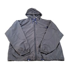 Champion Track Suit Men Jacket Pant Hood Large gray Logo Zip pockets