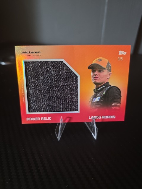 Topps Mclaren Racing 2025 Lando Norris /5 F1 Balaclava Relic