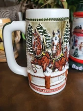 Budweiser Clydesdale 3D Stein Ceramarte Brazil Pre-owned Mug Anheuser- Busch