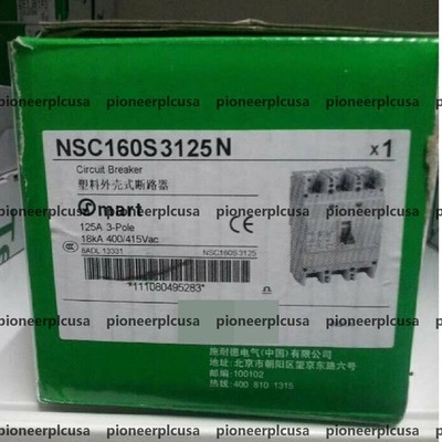 1PC New Schneider NSC160S3125N Molded Case Circuit Breakers Free shipping