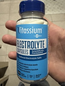 12 Pack Vitassium Electrolyte Capsules Electrolytes for Dietary Management 03/27