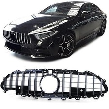 Sport Kühlergrill Schwarz Glanz Passt für Mercedes CLS C257 ab 2017- Chrom
