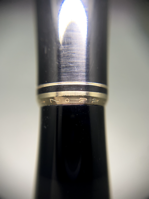 MONTBLANC No.22 Black GT Vintage Piston-filler Fountain Pen 14C