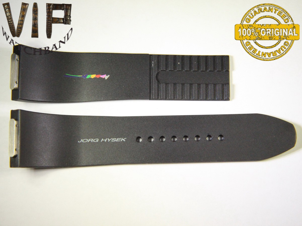NEW OEM Authentic JORG HYSEK strap 24 mm rubber black color | eBay