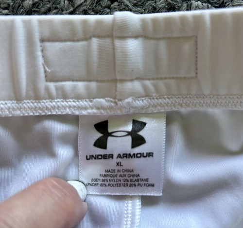 Under Armour MPZ Womens X-Large White Compression Padded Slider Shorts Pre-owned - Picture 4 of 10